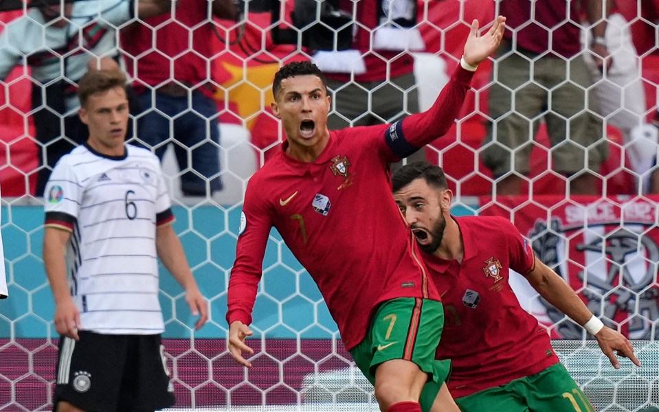 Cristiano Ronaldo scored his 107th goal for Portugal against Germany