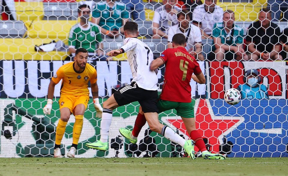 Ruben Dias poked the ball into his own net as Germany wrote their name in the history books