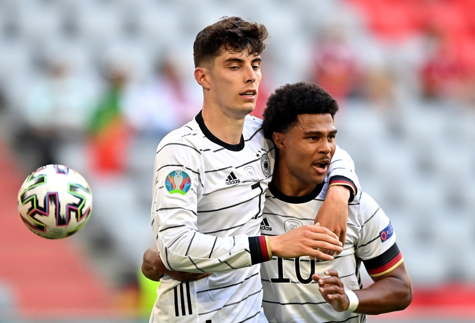 Kai Havertz became Germany's youngest-ever Euros goalscorer with a strike against Portugal