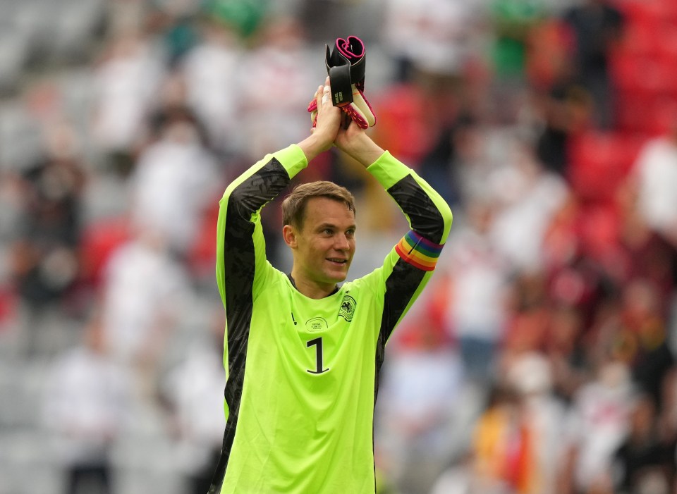 Manuel Neuer has been wearing a rainbow armband