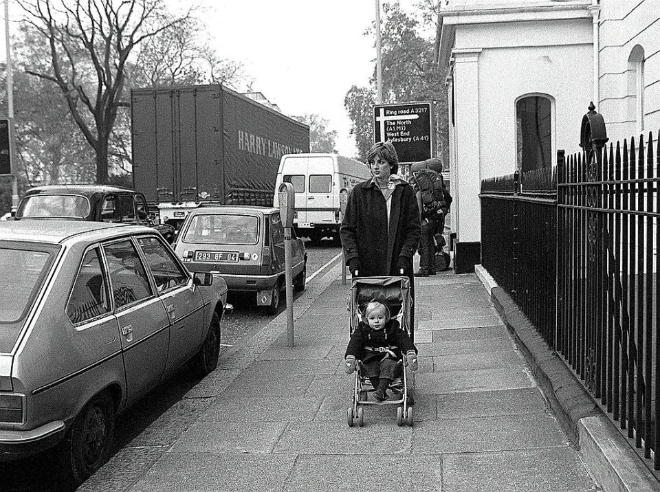 Diana is seen here with Patrick Robinson, who she nannied two days a week