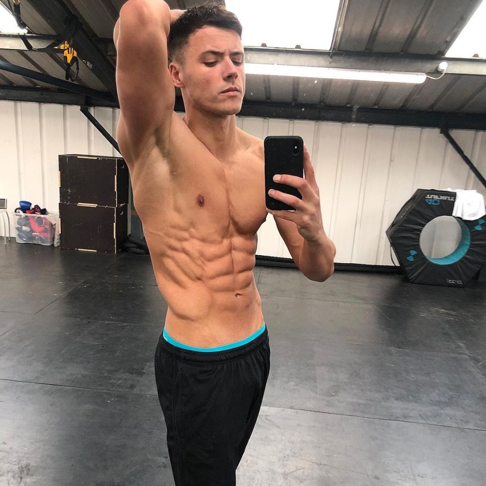 The Love Island star has been hitting the gym before his appearance on the show