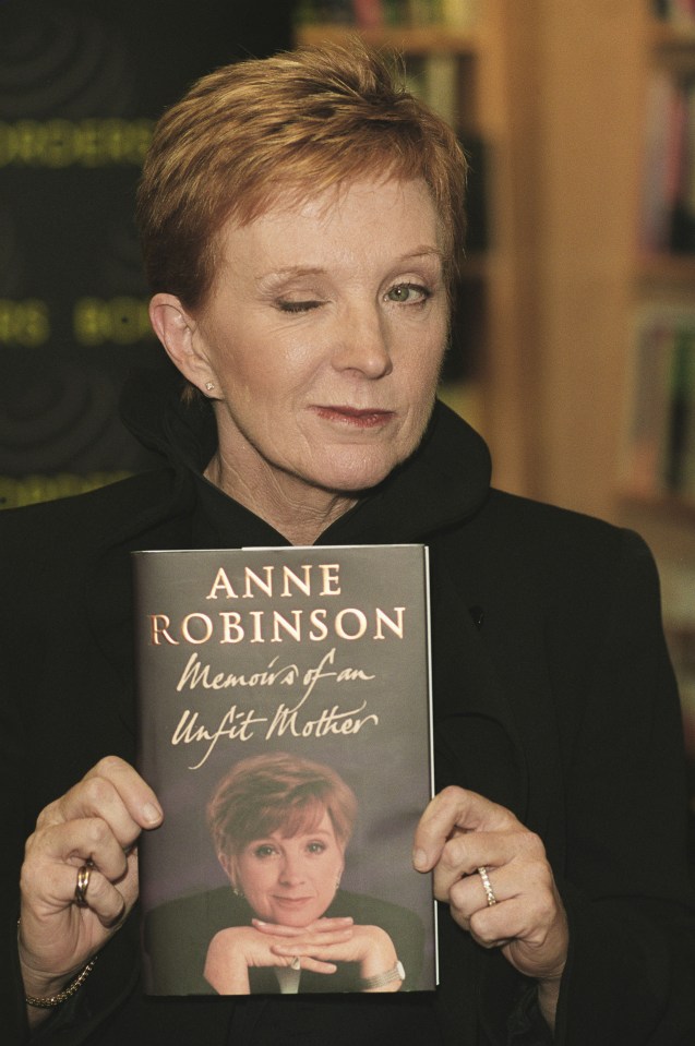 Anne Robinson is well known for her signature wink