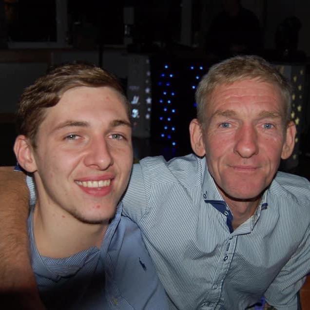 Ben pictured with dad Mark