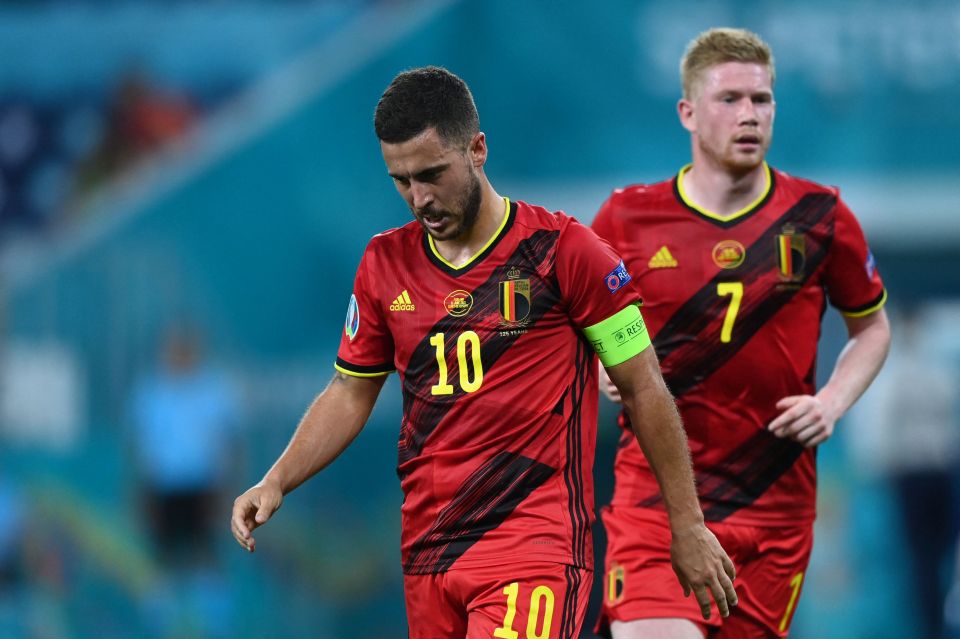 Eden Hazard started his first game of Euro 2020 but missed a second-half sitter