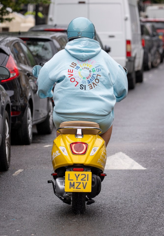 James' hoodie had 'Love is Love' written on the back