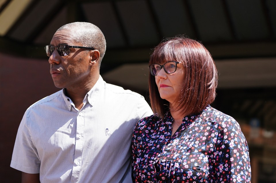 Kenroy Atkinson, brother of Dalian Atkinson, and his wife Julie Atkinson, spoke after the verdict last week