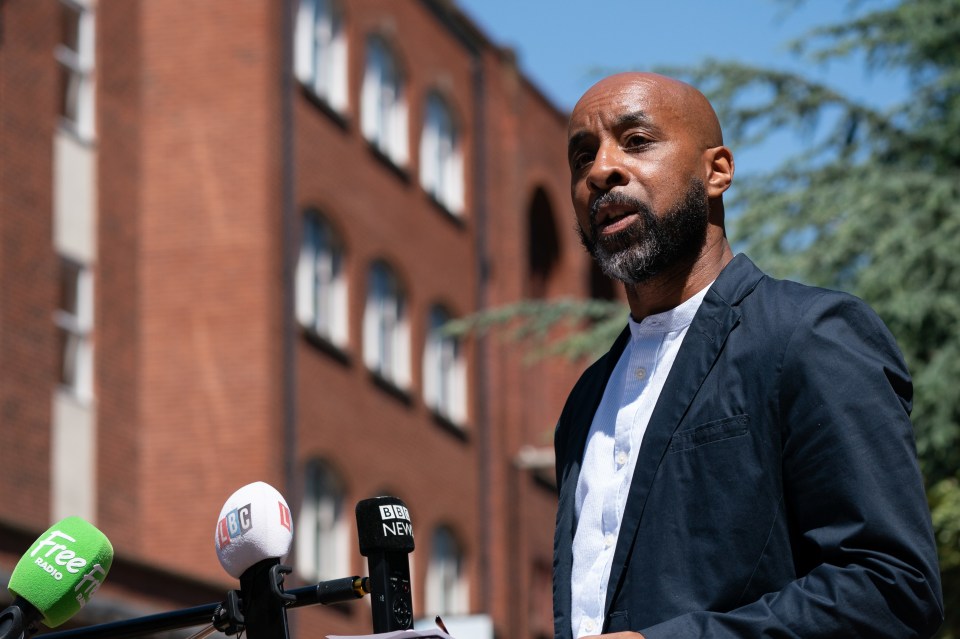 IOPC Regional Director Derrick Campbell delivers a statment outside Birmingham Crown Court