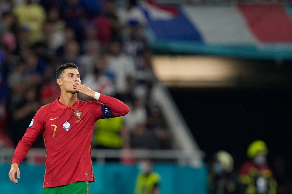 Cristiano Ronaldo scored twice to take his Euros tally to five in three games