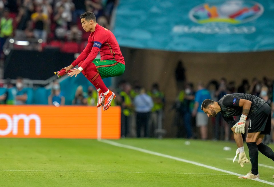 CR7 has become known for his jumping ability