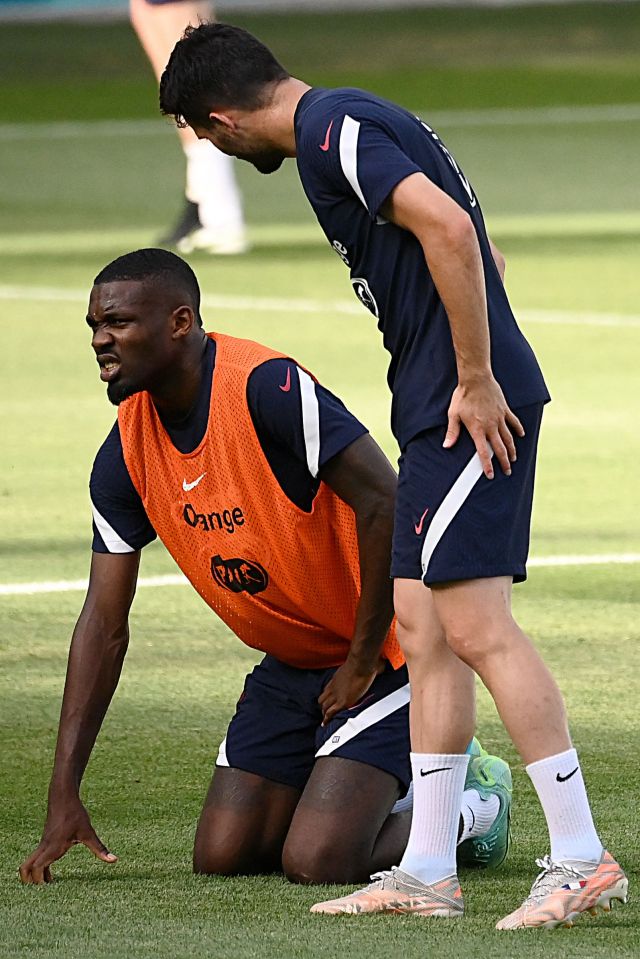 Marcus Thuram also appeared to get injured following yesterday's draw with Portugal