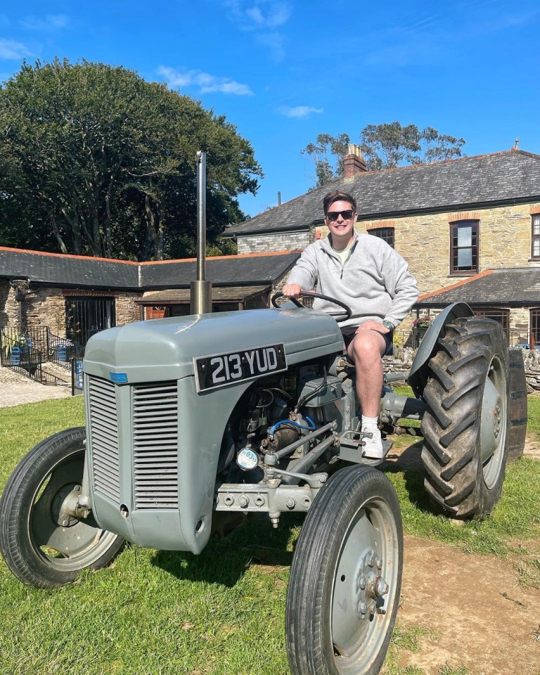 Alex has been busy riding tractors