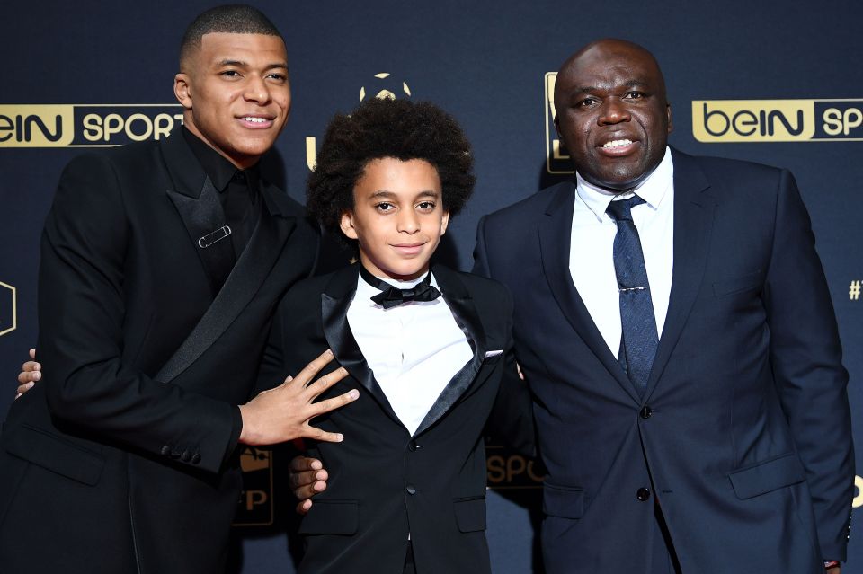 Ethan appears alongside Kylian and dad Wilfried