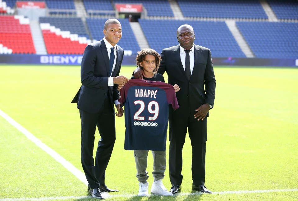 Ethan was present at Kylian's PSG unveiling