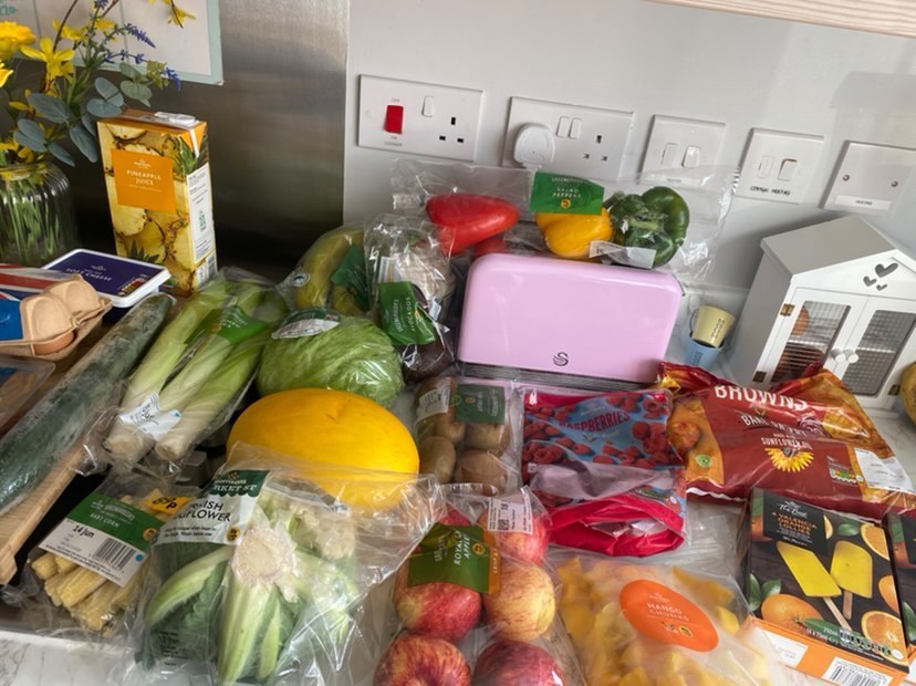 The mum keeps costs down with own-brand items from the supermarket