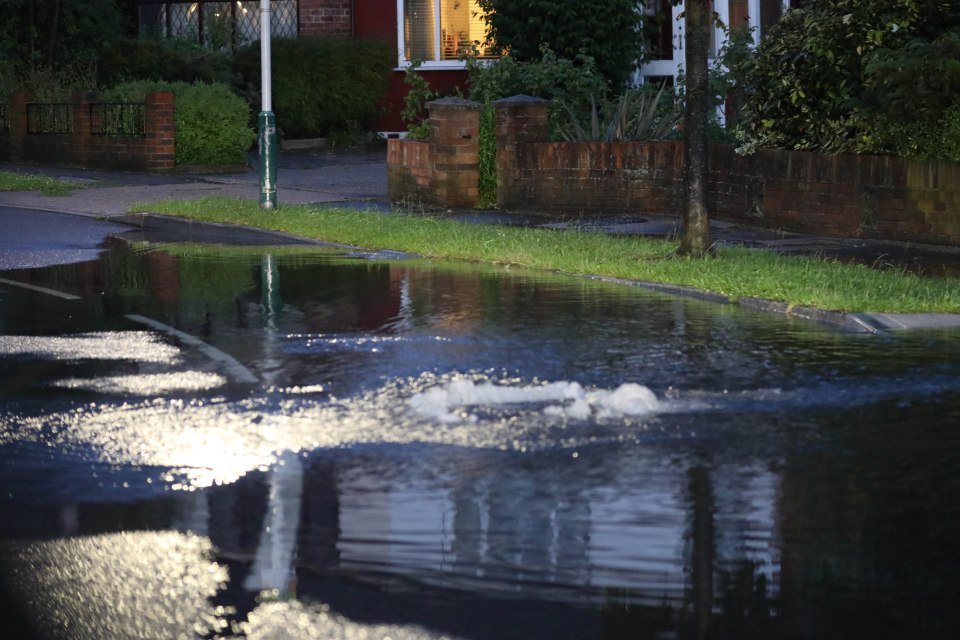 Residents said the rain was 'hammering down as loud as our voices'