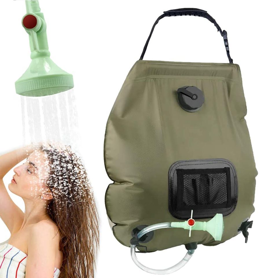 Grab a solar-powered shower on your camping trip - from £19.99