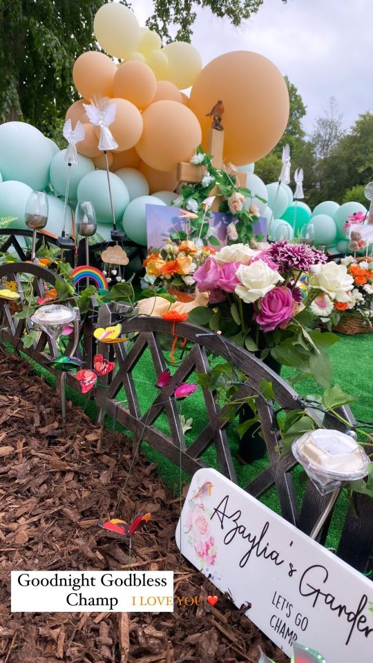 Ashley Cain has given fans a closer look at the garden created in memory of his daughter