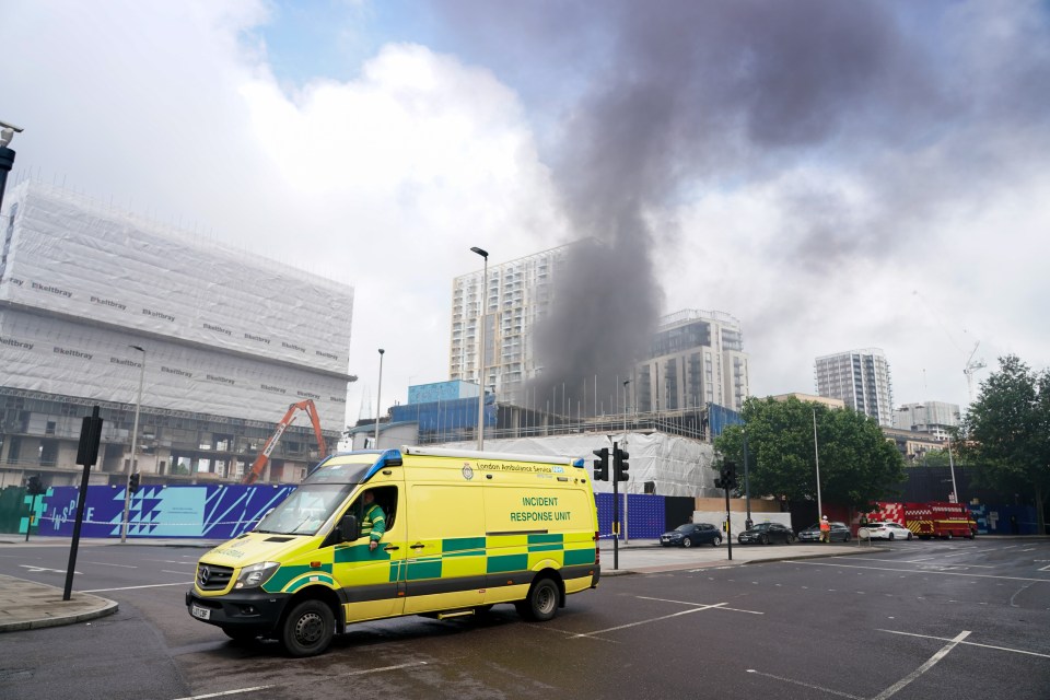 Officers have cordoned off a large area of South London