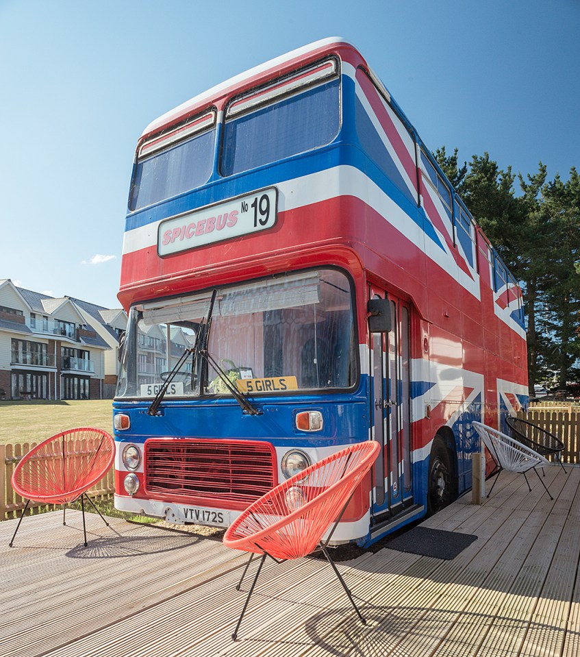 The Union Jack double decker bus that featured in the 1997's Spice World movie is a holiday home on the Isle Of Wight