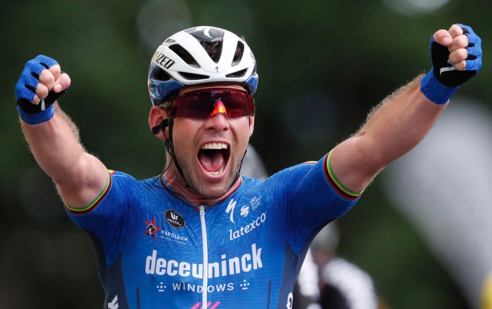 Mark Cavendish won stage four of the Tour de France into Fougeres