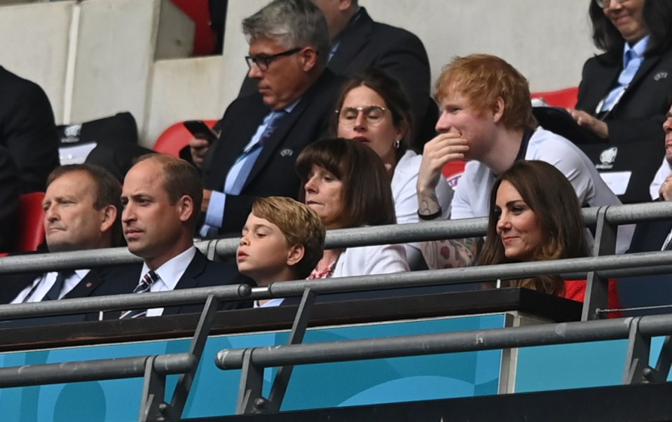 George watches in awe as England take on Germany