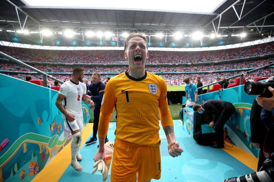 Pickford was immense against Germany as he has been all tournament with England into the quarters