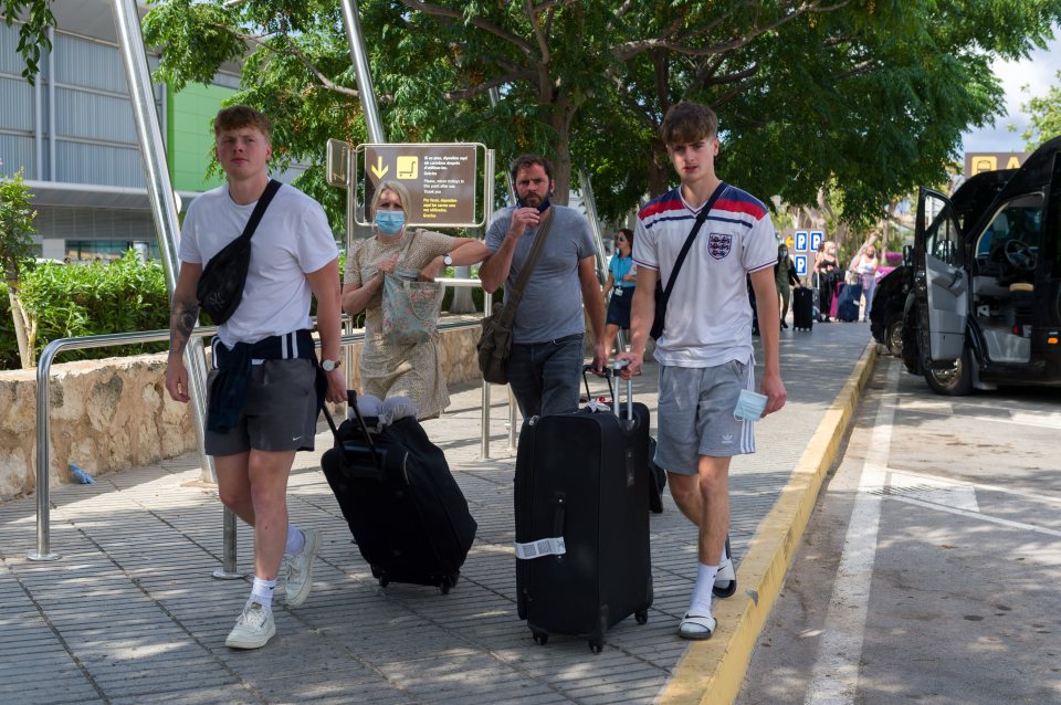 Brits have started to arriving in the Balearics on the day they make the green list