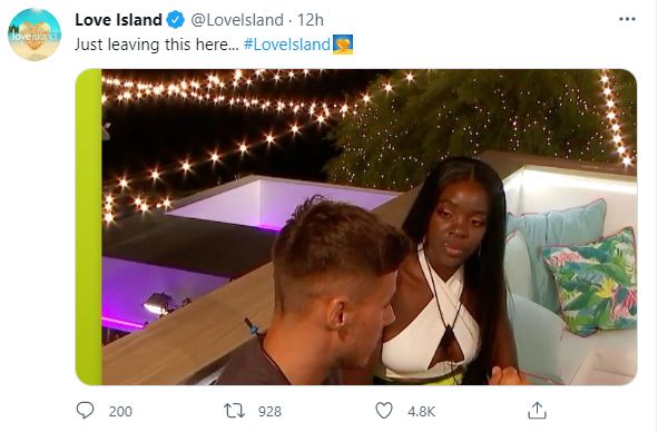 Love Island has teased Brad and Kaz chatting in private