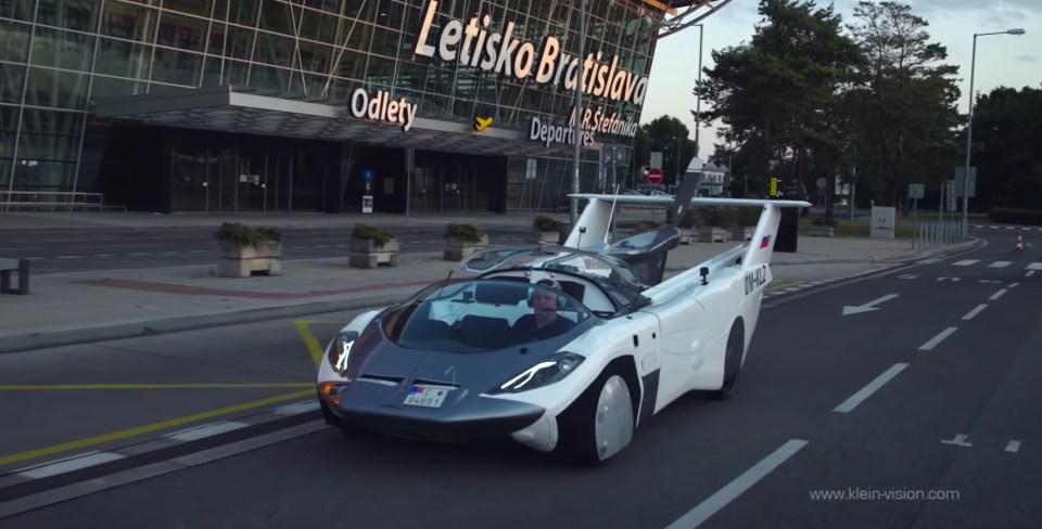 The AirCar runs on petrol-pump fuel and has a 160bhp BMW engine