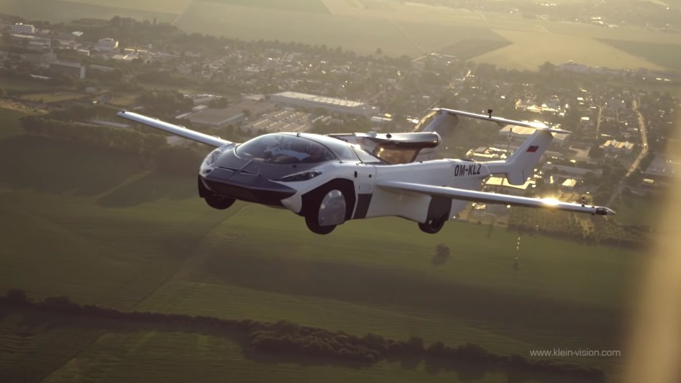 The AirCar has made its first inter-city journey from Nitra to Bratislava