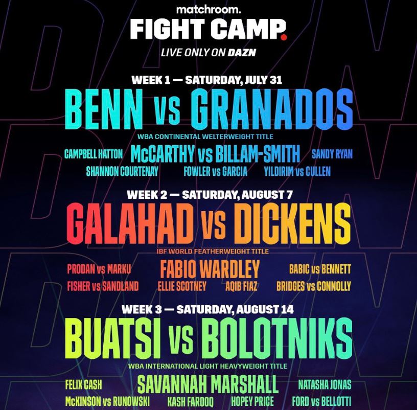 Hearn unveiled his summer plan for the second edition of Fight Camp