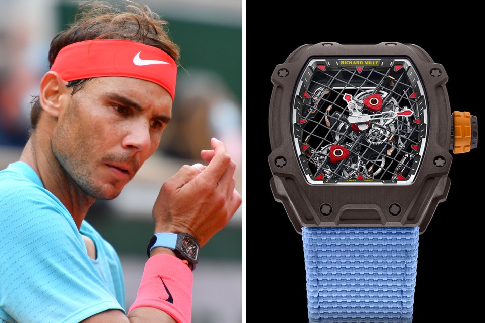  Rafael Nadal wore a RM27-04 worth £780k at the French Open in 2020