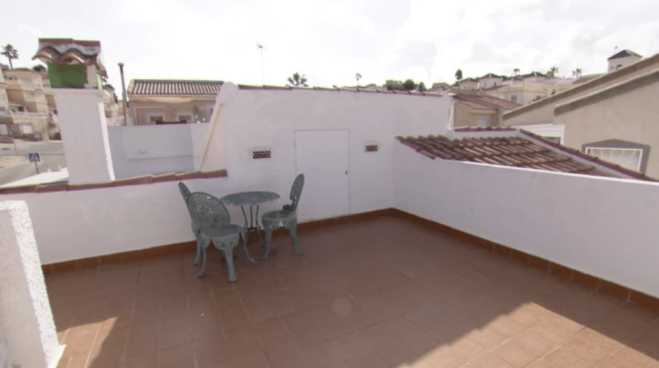 The roof terrace was a particular favourite spot for the couple