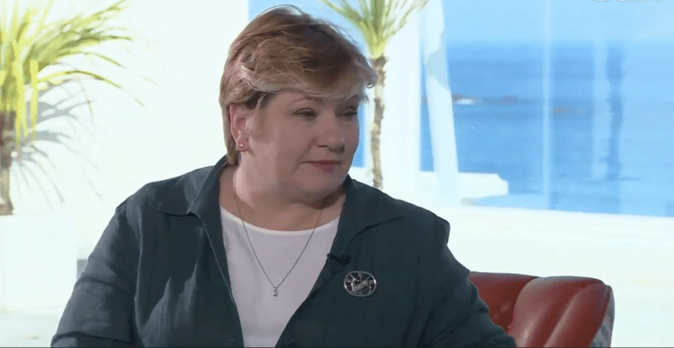 Emily Thornberry said foreign travel is 'very unlikely' this summer