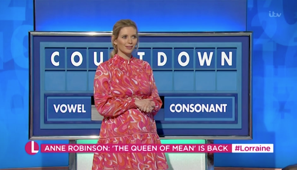 Rachel joked that Nick had taken things from the Countdown studio