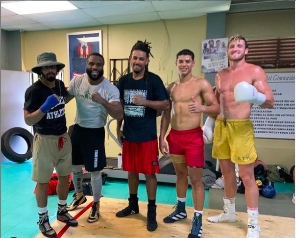 Lucas Ruiz and Jean Pascal training in Puerto Rico with Logan Paul