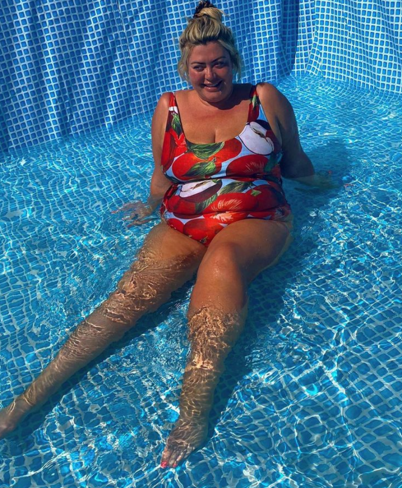 Gemma Collins hosted an epic family BBQ with piles of meat and loads of booze AND fun in the pool