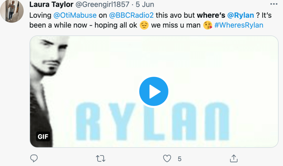 Rylan's loyal radio show listeners wanted to know where he was and if he was ok