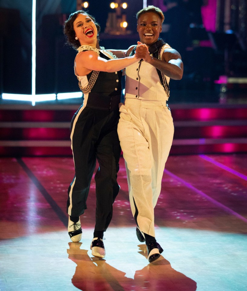 Katya was part of Strictly's first same sex couple with Nicola Adams