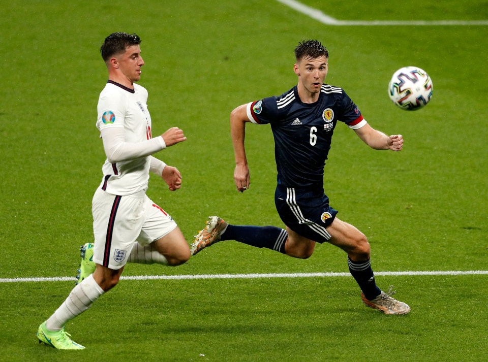 The Arsenal defender helped Scotland keep England on their leash