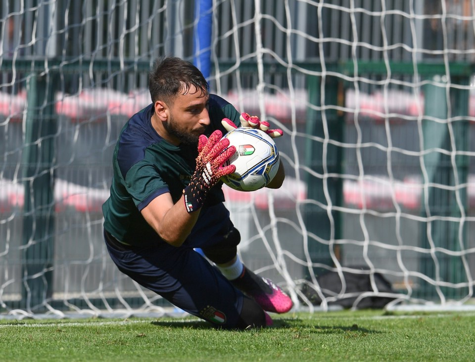 Italy's No1 is currently preparing for Euro 2020