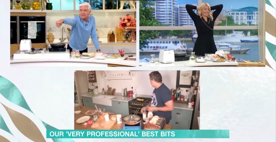 The ultimate nail biting moment came when John Torode nearly set his kitchen on fire