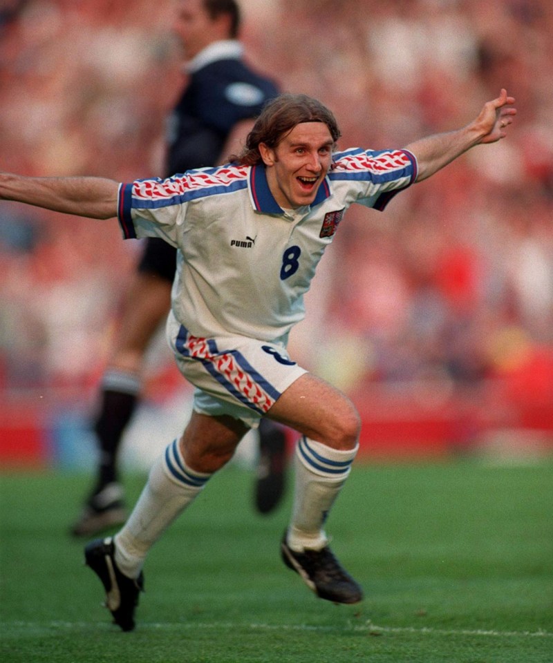 Poborsky's goal fired Czech Republic into the semi-finals of Euro 96