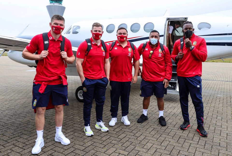 George was among the Sarries' stars to check in for Lions duty