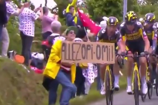 Police are looking for the fan that caused a crash at the Tour de France