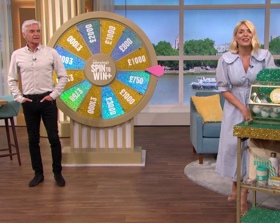 Phillip looked shocked - but Holly Willoughby found it all funny