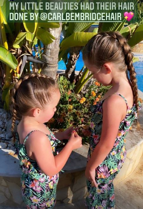 His two girls got their hair done in Portugal