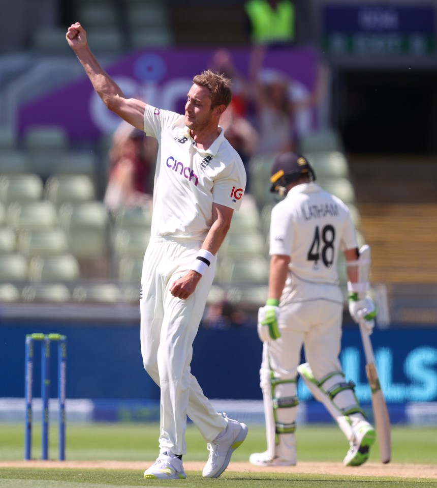 Stuart Broad got a consolation wicket - but New Zealand cruised home