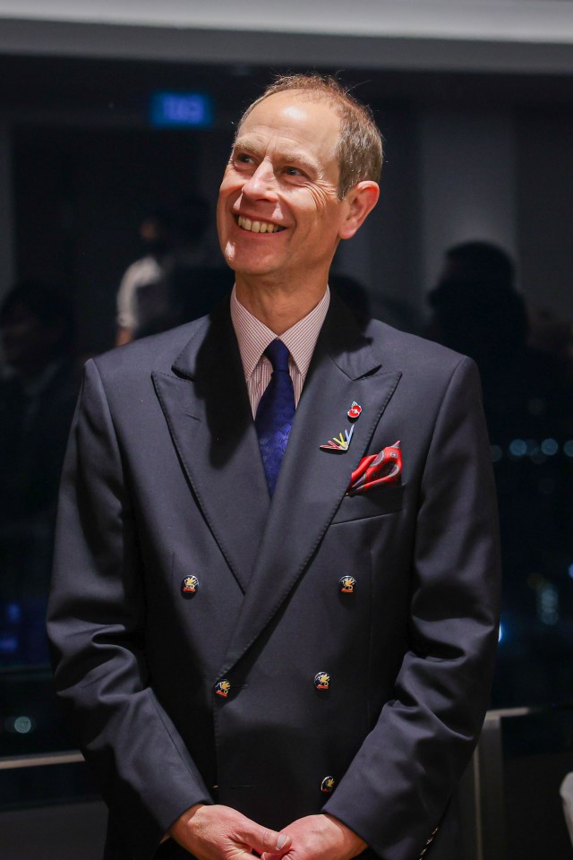 The late Queen's son Prince Edward sits 14th in line to the throne as of November 2023